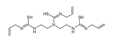 3-prop-2-enyl-1,1-bis[2-(prop-2-enylcarbamothioylamino)ethyl]thiourea Structure