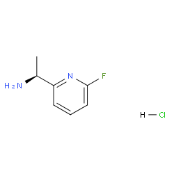 (S)-1-(6-氟吡啶-2-基)乙胺盐酸盐结构式