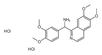 (6,7-dimethoxyisoquinolin-1-yl)-(3,4-dimethoxyphenyl)methanamine,dihydrochloride Structure