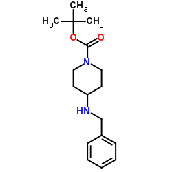 TERT-BUTYL 4-(BENZYLAMINO)PIPERIDINE-1-CARBOXYLATE Structure