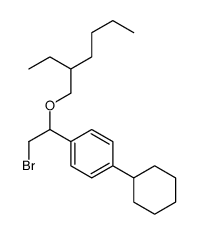 [α-(Bromomethyl)-p-cyclohexylbenzyl](2-ethylhexyl) ether Structure