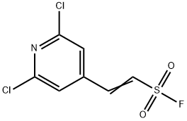 2-(2,6-dichloro-4-pyridinyl)- Ethenesulfonyl fluoride Structure