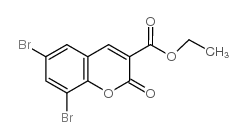 ETHYL 6,8-DIBROMO-2-OXO-2H-CHROMENE-3-CARBOXYLATE structure