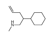 (2-Cyclohexyl-pent-4-enyl)-methyl-amine Structure