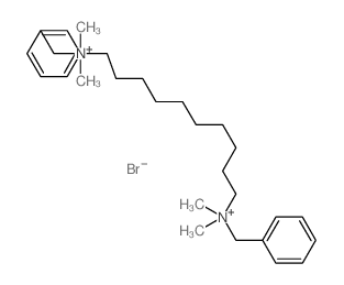 1,10-Decanediaminium,N,N,N',N'-tetramethyl-N,N'-bis(phenylmethyl)-, dibromide (9CI)结构式