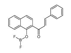 1-(1-difluoroboranyloxynaphthalen-2-yl)-3-phenylprop-2-en-1-one Structure