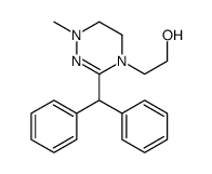 2-[3-(Diphenylmethyl)-5,6-dihydro-1-methyl-1,2,4-triazin-4(1H)-yl]ethanol Structure