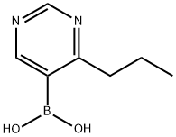 4-(n-Propyl)pyrimidine-5-boronic acid structure