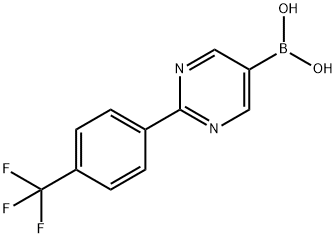 (2-(4-(trifluoromethyl)phenyl)pyrimidin-5-yl)boronic acid结构式