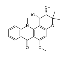 (1S,2S)-1,2-dihydroxy-1,2-dihydroacronycine结构式