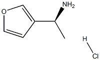 (S)-1-(Furan-3-yl)ethan-1-amine hydrochloride Structure