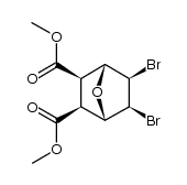 5exo,6exo-dibromo-7-oxa-norbornane-2exo,3exo-dicarboxylic acid dimethyl ester结构式