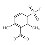 Benzenesulfonylfluoride, 4-hydroxy-2-methyl-3-nitro-结构式