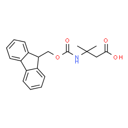 3-({[(9h-fluoren-9-yl)methoxy]carbonyl}amino)-3-methylbutanoicacid Structure