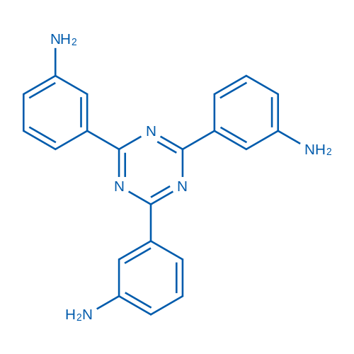 3,3',3''-(1,3,5-Triazine-2,4,6-triyl)trianiline structure