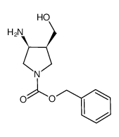 1-PYRROLIDINECARBOXYLIC ACID, 3-AMINO-4-(HYDROXYMETHYL)-, PHENYLMETHYL ESTER, (3S,4S)- picture