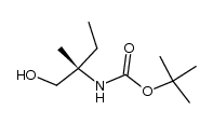 Carbamic acid, [(1S)-1-(hydroxymethyl)-1-methylpropyl]-, 1,1-dimethylethyl结构式