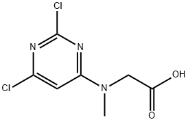 N-(2,6-dichloropyrimidin-4-yl)-N-methylglycine Structure