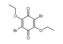 2,5-dibromo-3,6-diethoxy-1,4-benzoquinone Structure