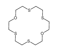 1,10-dioxa-4,7,13,16-tetrathiacyclooctadecane Structure