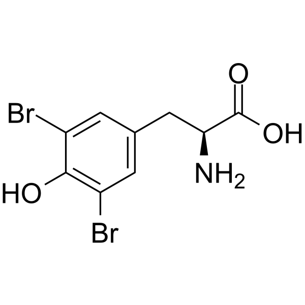 3,5-Dibromo-L-tyrosine Structure