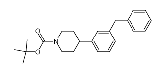 1-tert-butoxycarbonyl-4-((3-benzyl)phenyl)-piperidine结构式