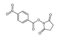 (2,5-dioxopyrrolidin-1-yl) 4-nitrobenzoate结构式