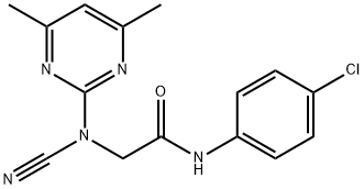 N-(4-chlorophenyl)-2-[cyano-(4,6-dimethylpyrimidin-2-yl)amino]acetamide结构式