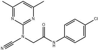 N-(4-chlorophenyl)-2-[cyano-(4,6-dimethylpyrimidin-2-yl)amino]acetamide Structure