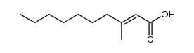 (E)-3-methyl-dec-2-enoic acid Structure