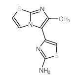 4-(6-Methyl-imidazo[2,1-b]thiazol-5-yl)-thiazol-2-ylamine结构式