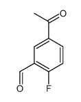 Benzaldehyde, 5-acetyl-2-fluoro- (9CI) structure