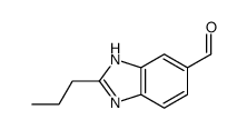 1H-Benzimidazole-5-carboxaldehyde,2-propyl-(9CI) Structure