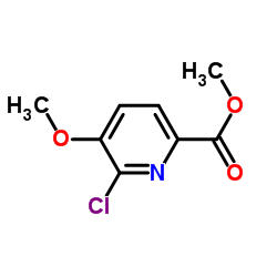 Methyl 6-chloro-5-methoxy-2-pyridinecarboxylate Structure