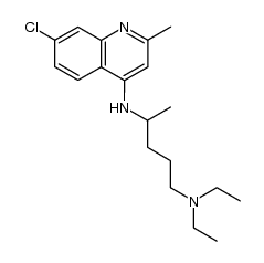 N4-(7-chloro-2-methyl-4-quinolinyl)-N1,N1-diethyl-1,4-pentanediamine结构式