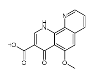 5-methoxy-4-oxo-1,4-dihydro-[1,10]phenanthroline-3-carboxylic acid结构式