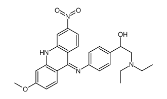 2-(diethylamino)-1-[4-[(3-methoxy-6-nitroacridin-9-yl)amino]phenyl]ethanol Structure