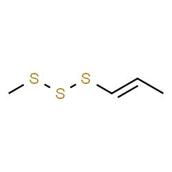 methyl-1-propenyl trisulfide Structure