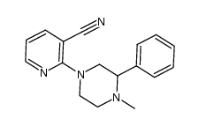 2-(4-methyl-3-phenylpiperazinyl)pyridine-3-carbonitrile Structure