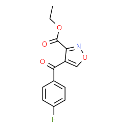ETHYL 4-(4-FLUOROBENZOYL)-3-ISOXAZOLECARBOXYLATE Structure