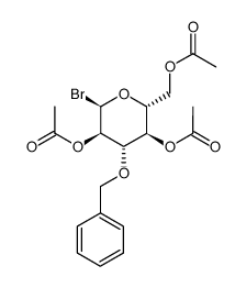 2,4,6-tri-O-acetyl-3-O-benzyl-α-D-glucopyranosyl bromide结构式