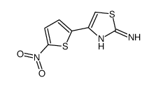 4-(5-Nitro-2-thienyl)-2-thiazolamine Structure