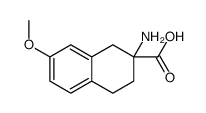 2-amino-7-methoxy-3,4-dihydro-1H-naphthalene-2-carboxylic acid Structure