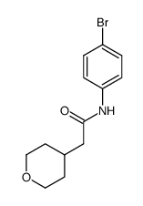 N-(4-bromophenyl)-2-(tetrahydro-2H-pyran-4-yl)acetamide Structure
