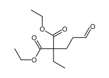 diethyl 2-ethyl-2-(3-oxopropyl)propanedioate结构式