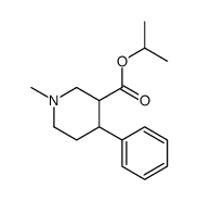 propan-2-yl 1-methyl-4-phenylpiperidine-3-carboxylate结构式