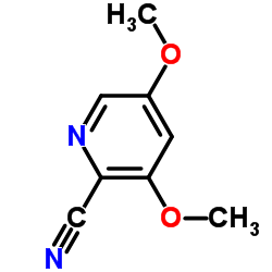 2-氰基-3,5-二甲氧基吡啶结构式