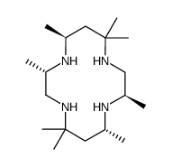 (3S*,5S*,10R*,12R*)-C-meso-3,5,7,7,10,12,14,14-octamethyl-1,4,8,11-tetraazacyclotetradecane Structure