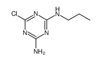 6-Chloro-2-propylamino-4-amino-1,3,5-triazine结构式