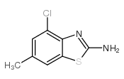 2-Benzothiazolamine,4-chloro-6-methyl-(9CI)结构式